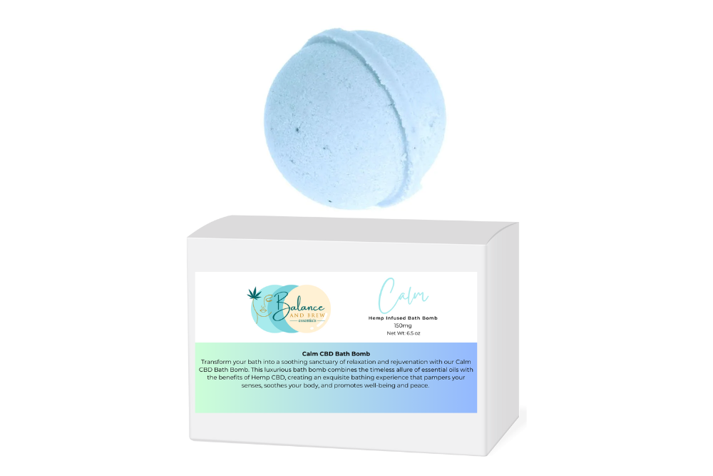 Calming CBD Bath Bomb - 150mg CBD Bomb